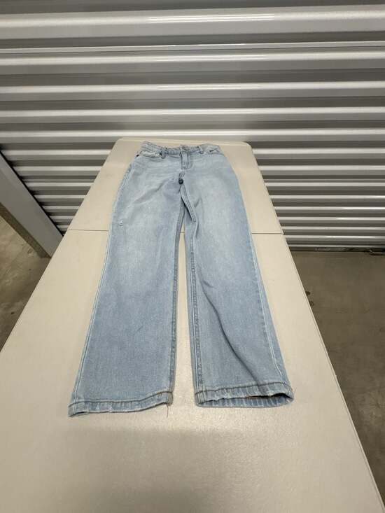 Unknown Denim - Women's Light Wash High-Rise Wide Leg Denim Jeans